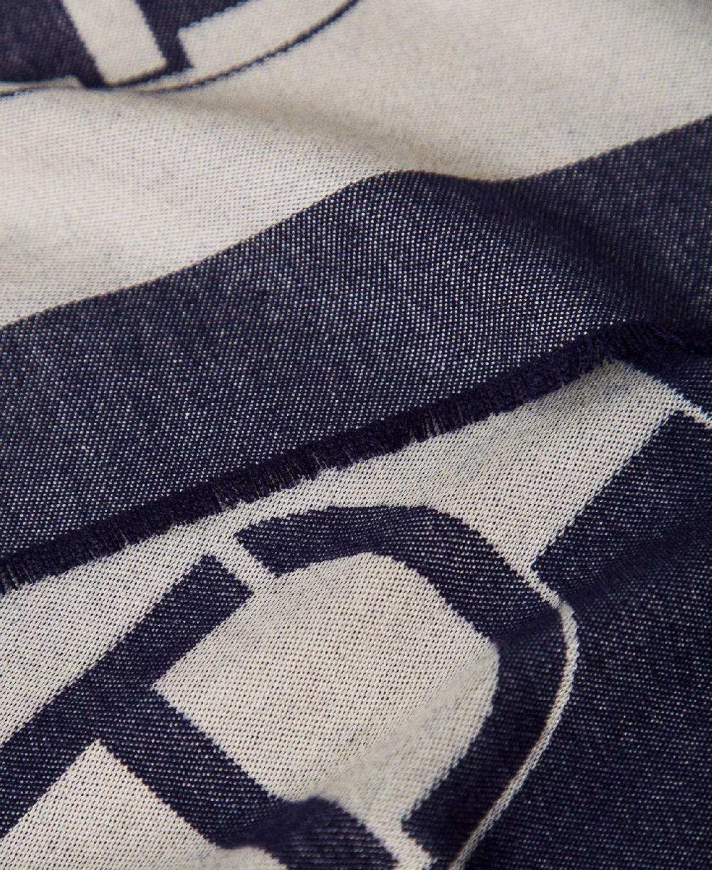 Scee by twin set Kefiah jacquard con logo Ultimi due giorni