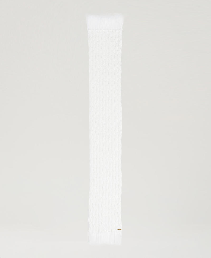 Scee by twin set Sciarpa in maglia a trecce Esporta salva