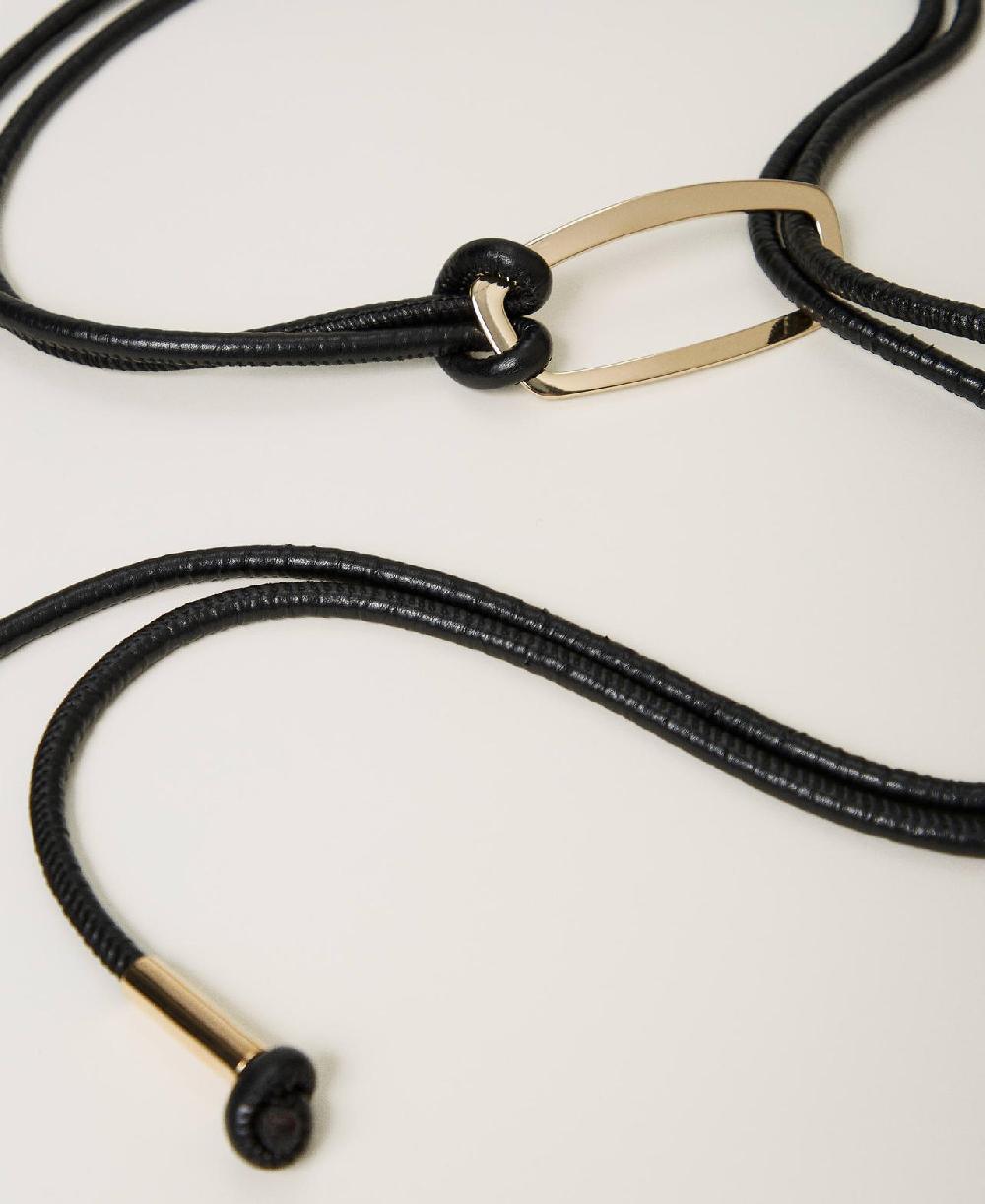 Scee by twin set Cintura con fibbia logata Sconti questo mese
