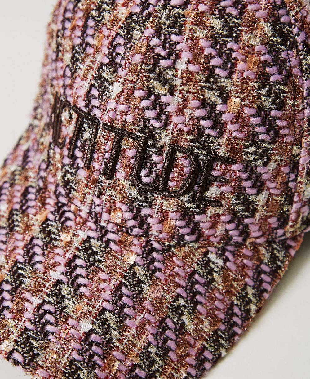 Scee by twin set Cappello da baseball in bouclé Vendita