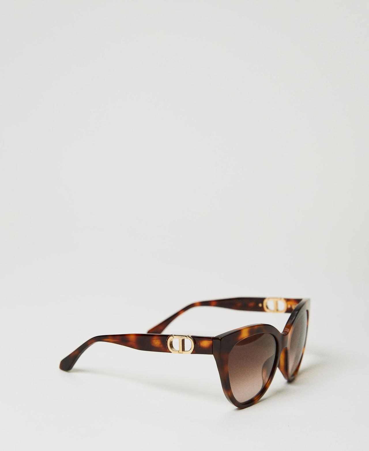 Scee by twin set Occhiali da sole cat-eye tortoise Spedizione Gratuita