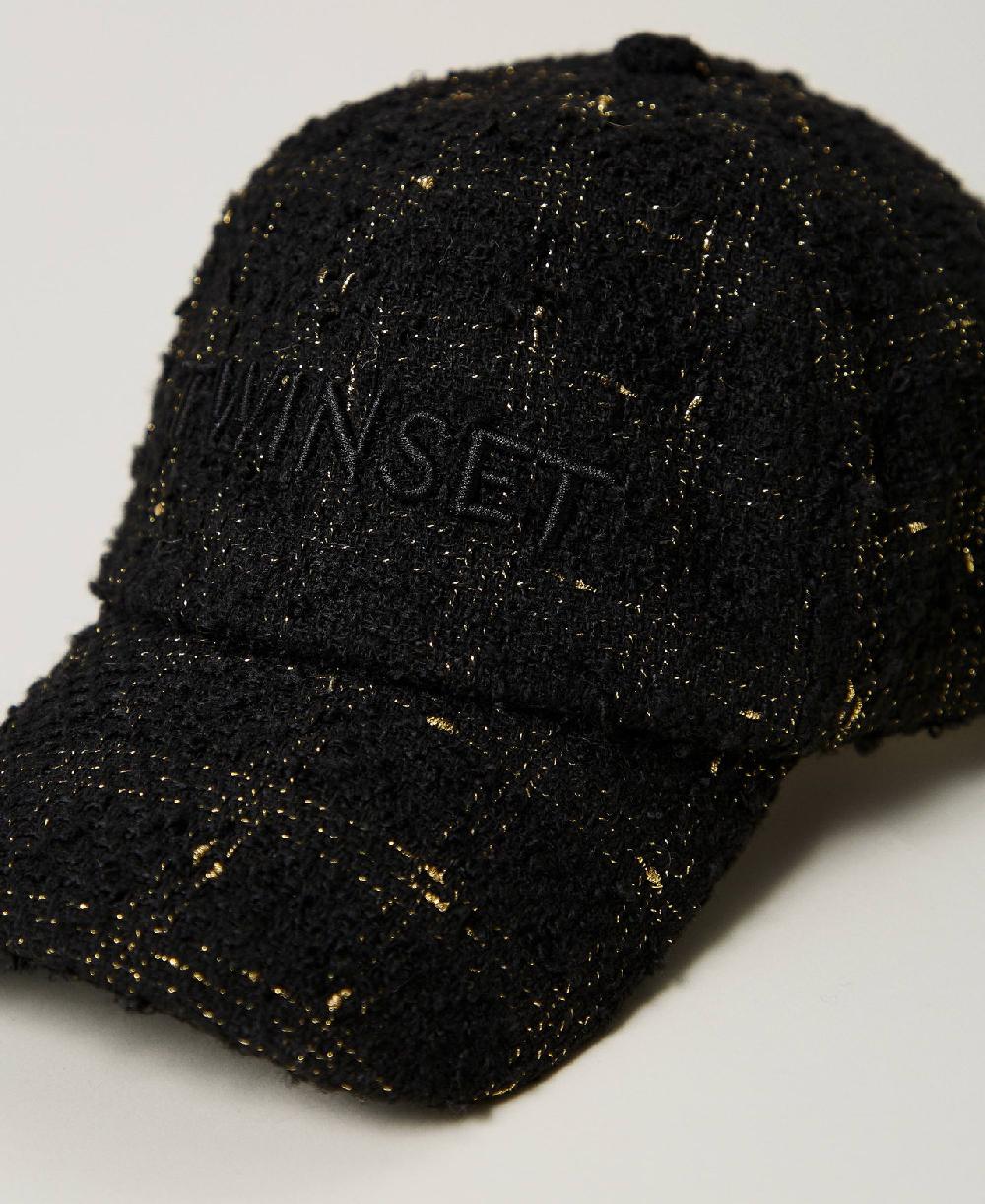 Scee by twin set Cappello da baseball bouclé con logo Soddisfazione Garantita