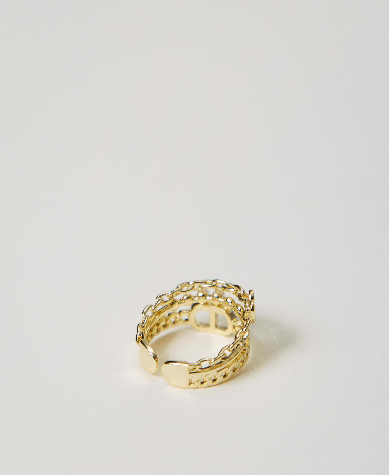 Scee by twin set Anello con perle e Oval T Negozi Online