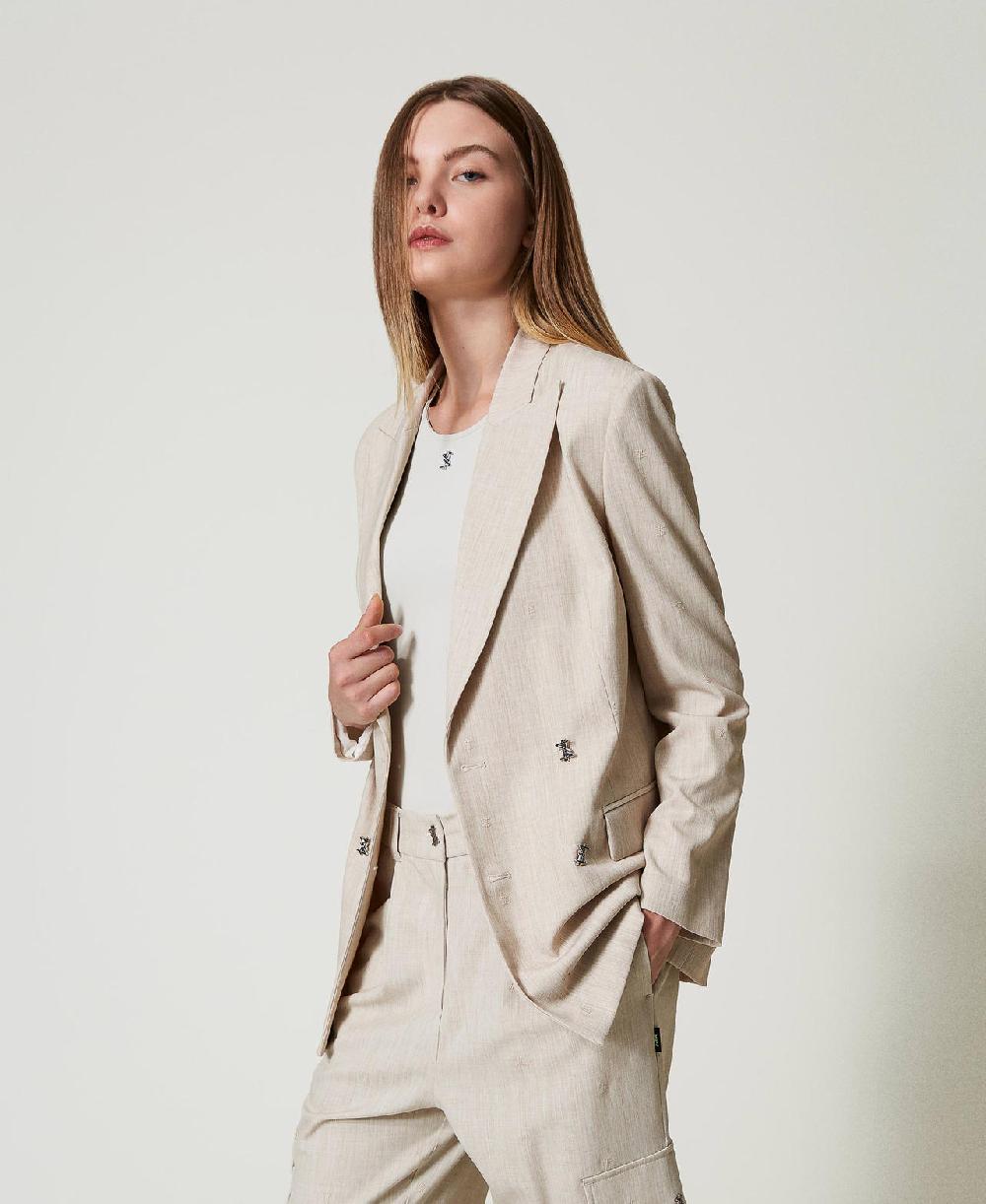 Scee by twin set Giacca blazer MYFO con ricamo Acquista Ora