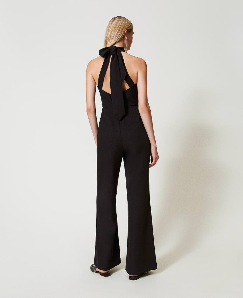Scee by twin set Tuta halter in crêpe cady Convenienza