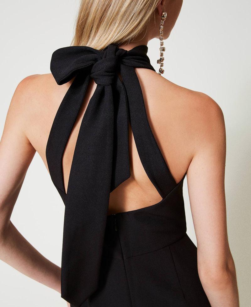 Scee by twin set Tuta halter in crêpe cady Convenienza