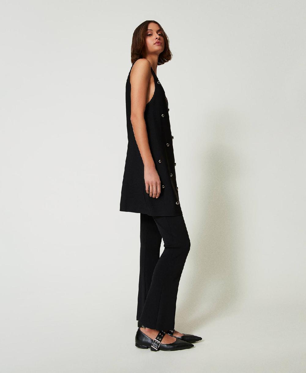 Scee by twin set Pantaloni flare in maglia Sconto