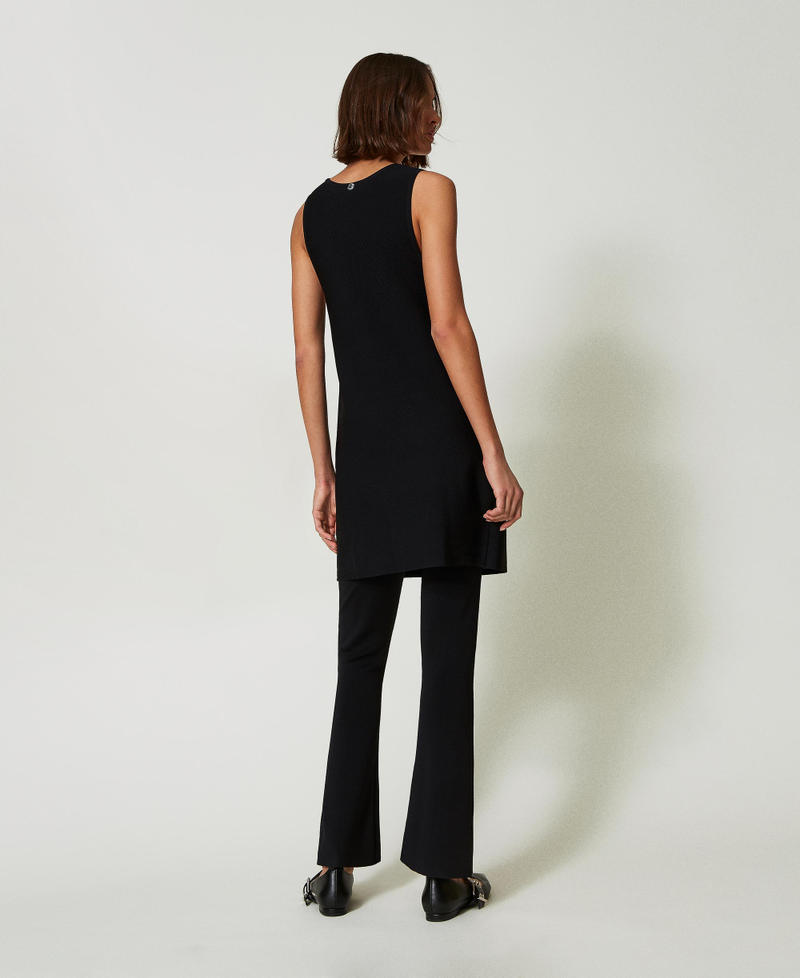 Scee by twin set Pantaloni flare in maglia Sconto