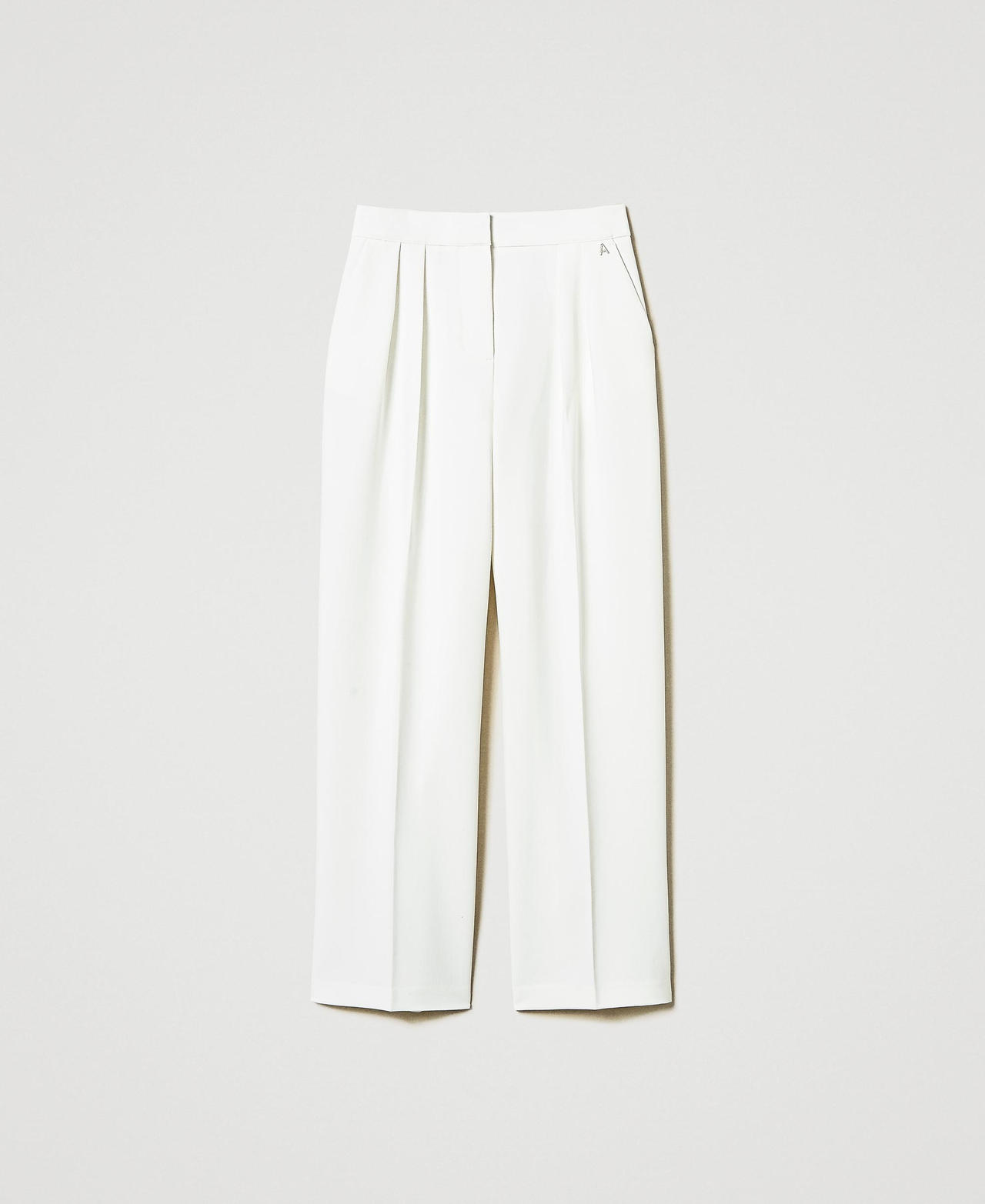 Scee by twin set Pantaloni a palazzo con pieghe Economico