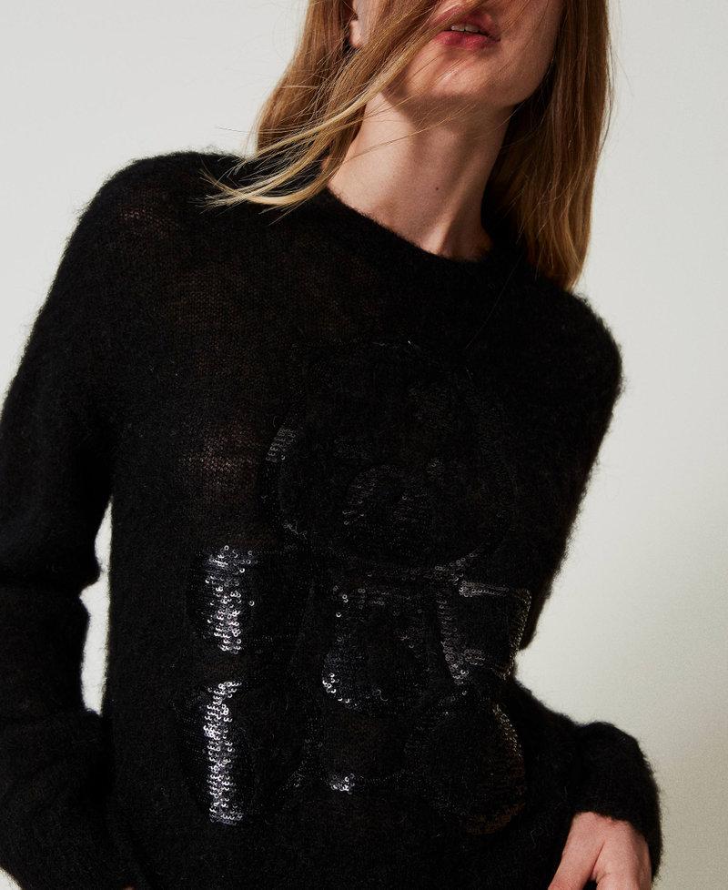 Scee by twin set Maglia MYFO in lana e mohair In Vendita