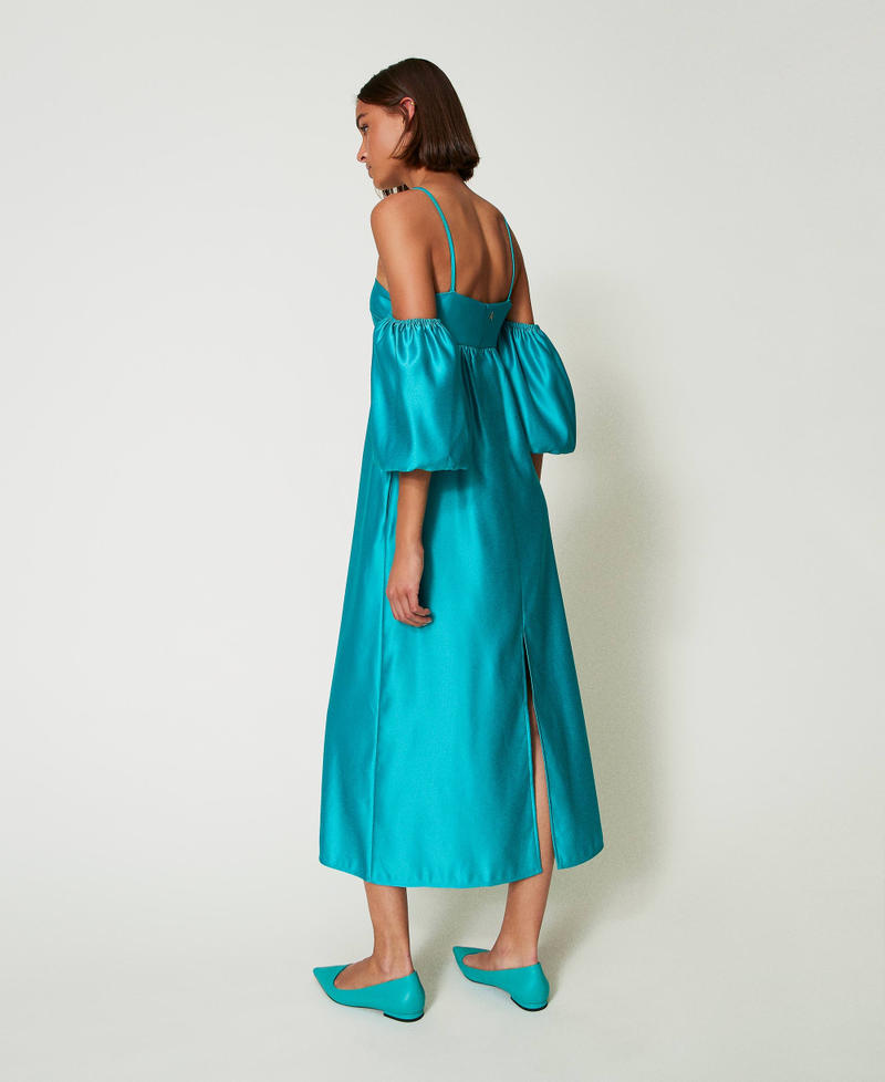 Scee by twin set Abito lungo in duchesse Hotsell