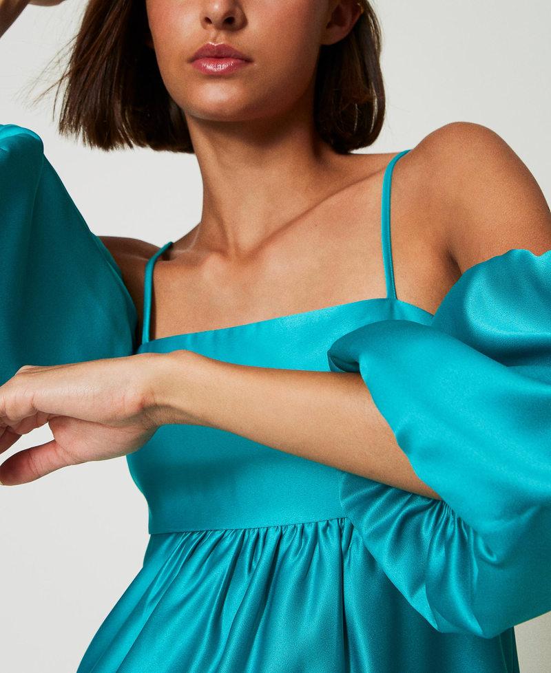Scee by twin set Abito lungo in duchesse Hotsell