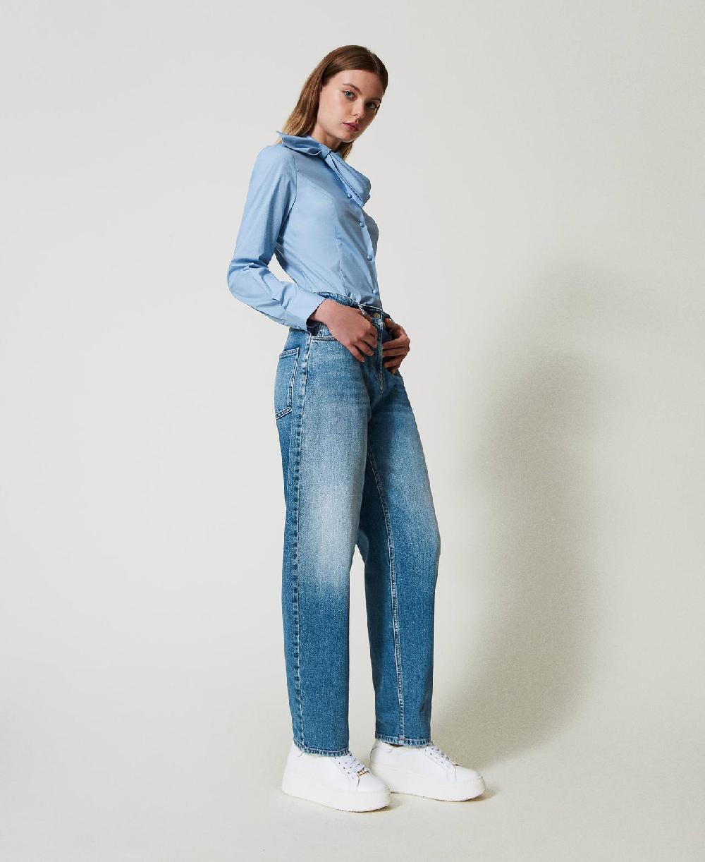 Scee by twin set Jeans carrot fit cinque tasche Offerta speciale