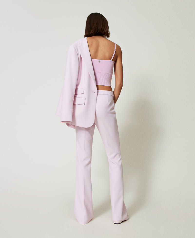 Scee by twin set Pantaloni flare in crêpe cady Shopping online