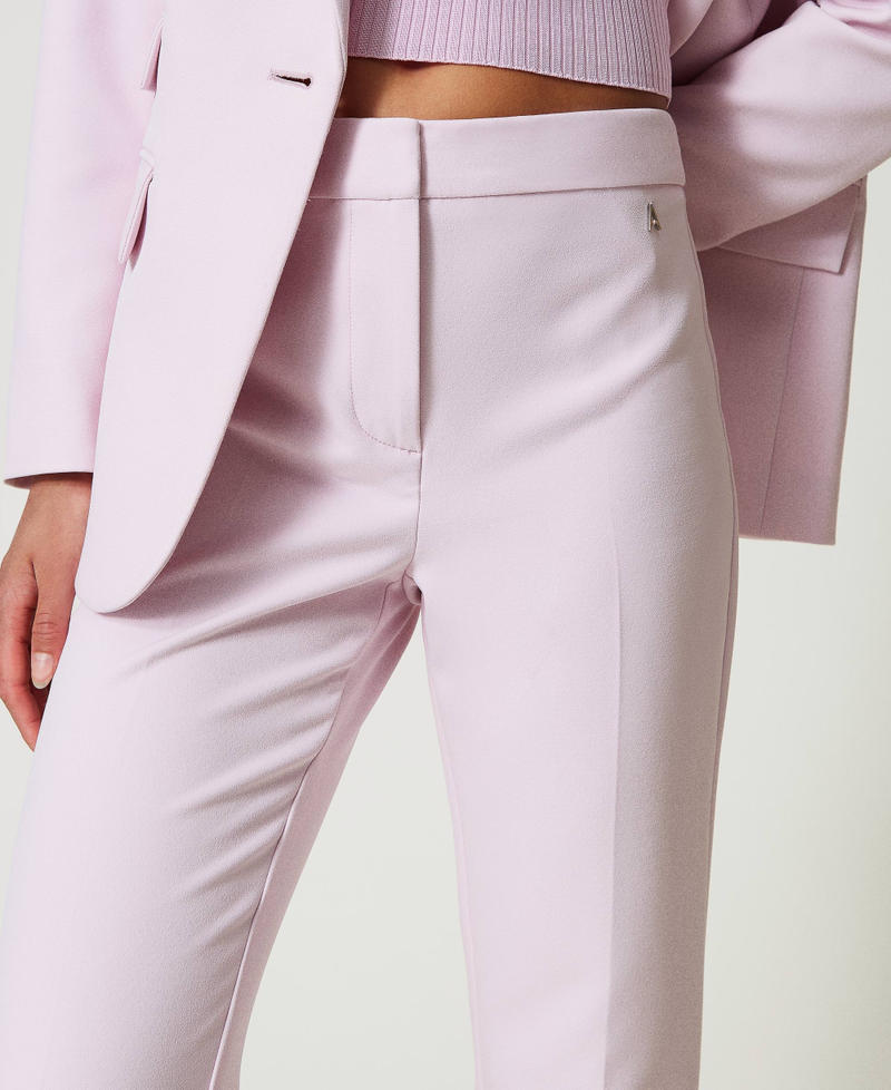 Scee by twin set Pantaloni flare in crêpe cady Shopping online