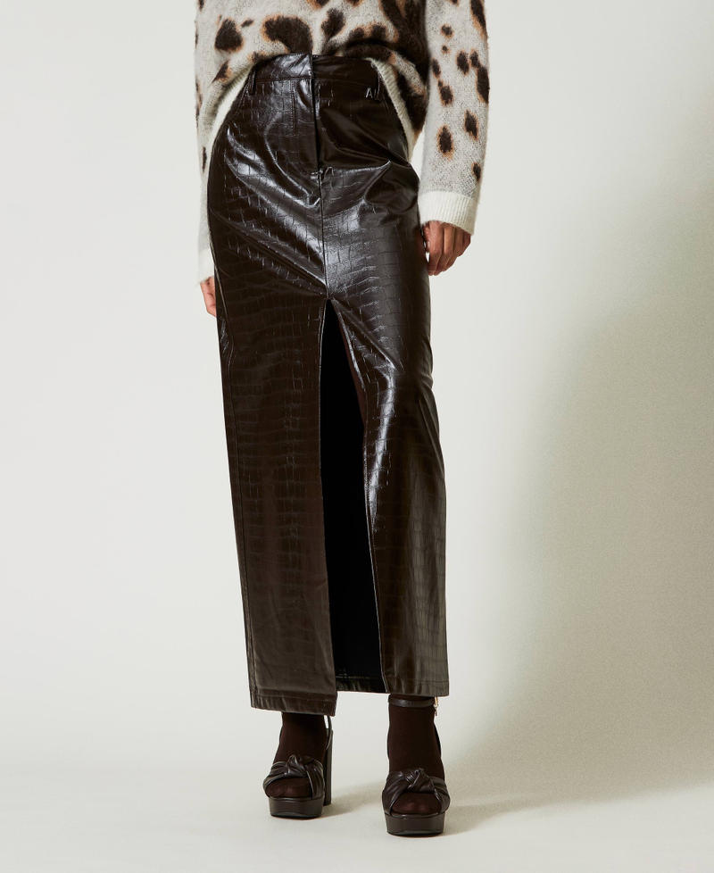 Scee by twin set Gonna lunga con stampa animalier Black Friday