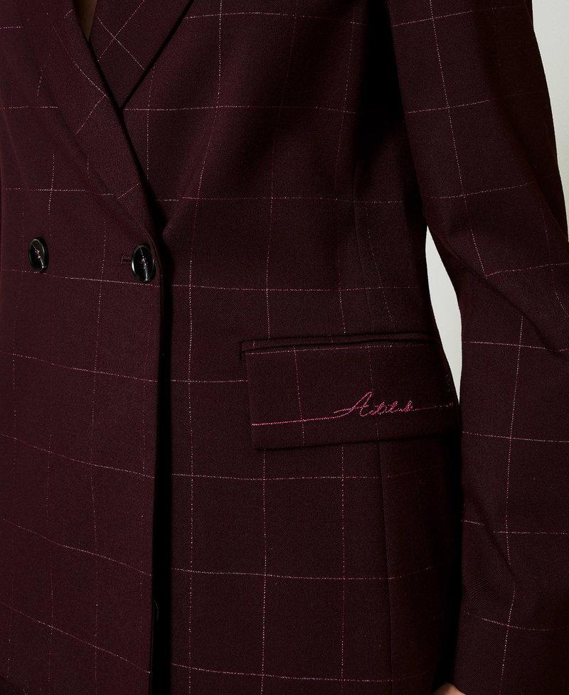 Scee by twin set Giacca blazer check con lurex Cyber Monday