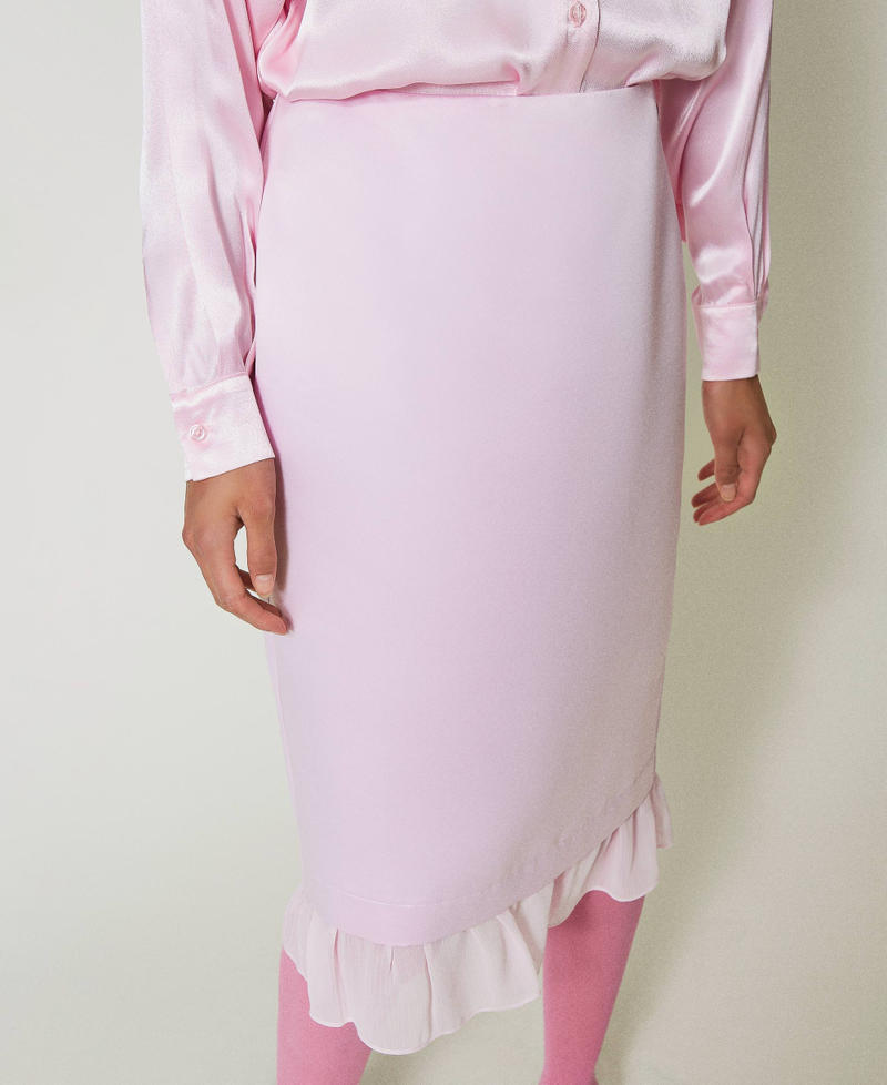 Scee by twin set Gonna longuette in duchesse Offerta per la Festa della Mamma