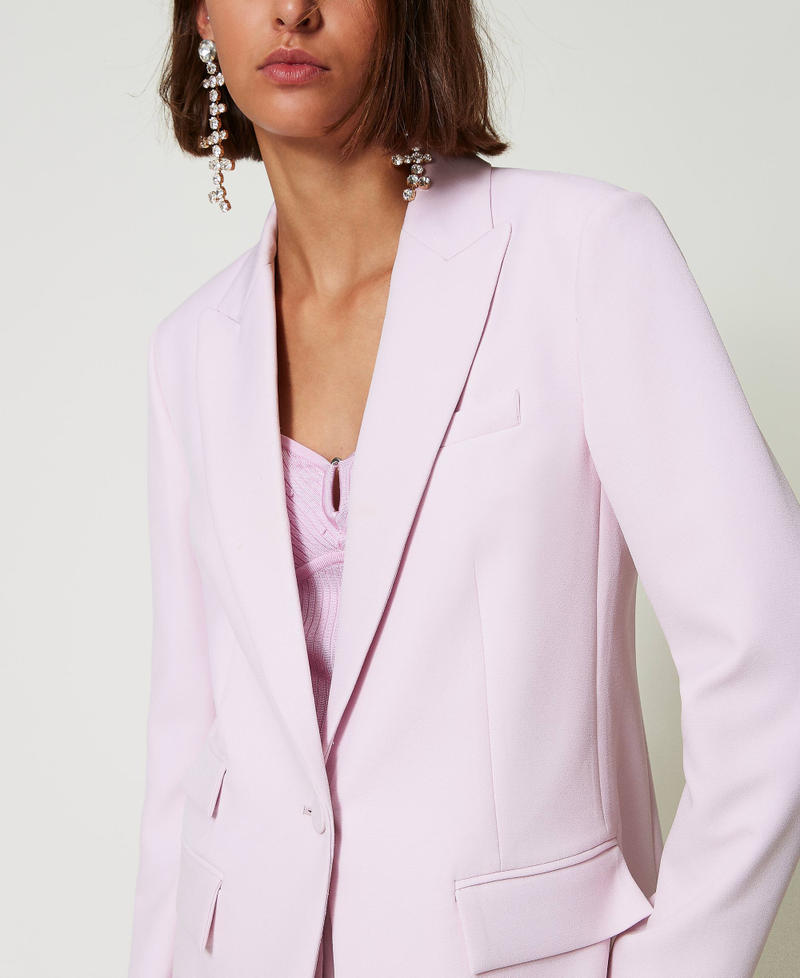 Scee by twin set Giacca blazer in crêpe cady Offerta San Valentino