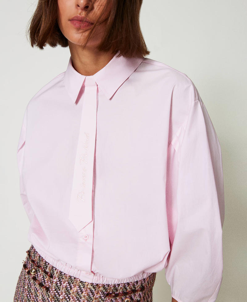 Scee by twin set Camicia boxy con cravattino Vendita calda