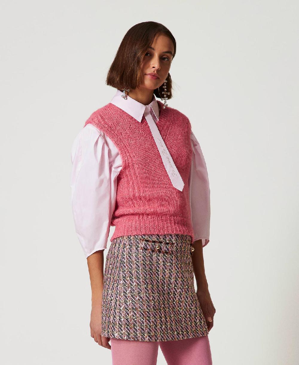 Scee by twin set Minigonna in bouclé e lurex Enormi risparmi