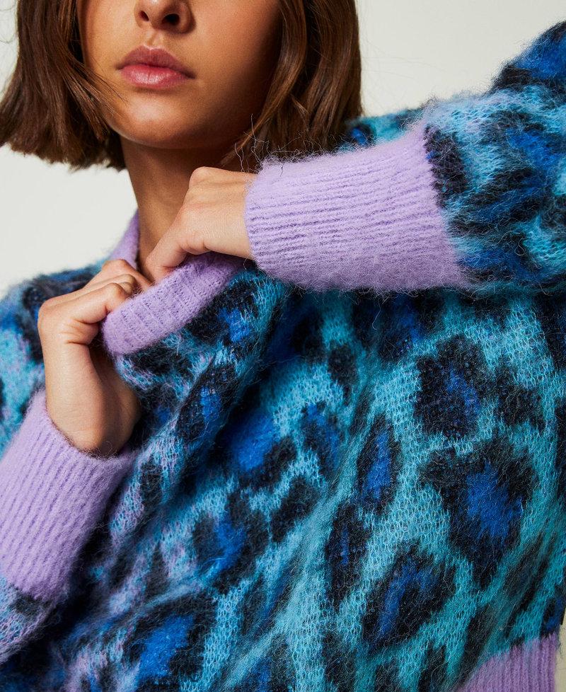 Scee by twin set Maglia boxy MYFO in maglia jacquard Rilascio limitato