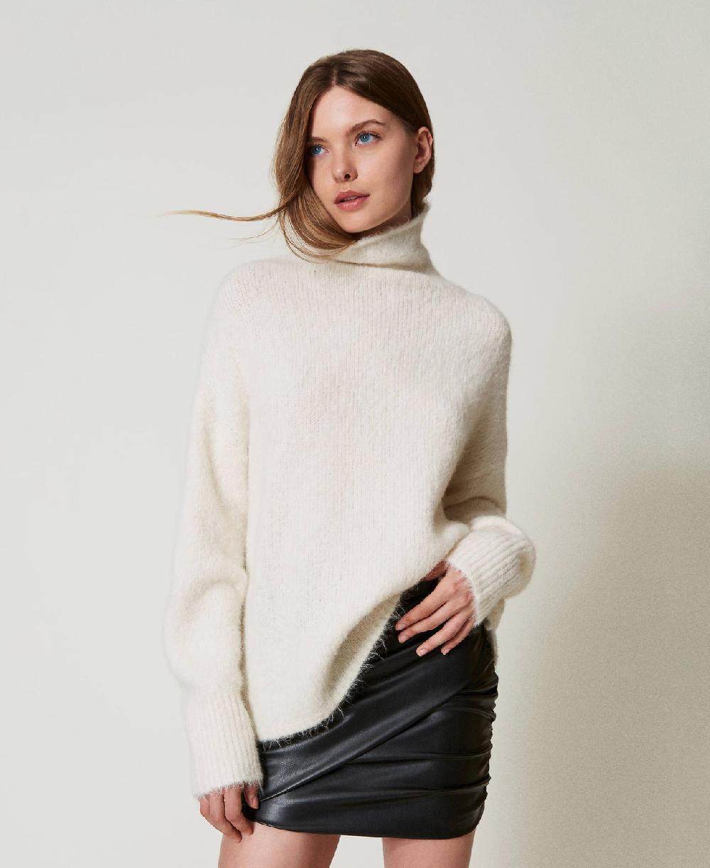 Scee by twin set Maglia MYFO in misto alpaca Fino al 55% di sconto