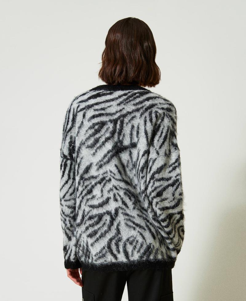 Scee by twin set Cardigan MYFO jacquard animalier Solo un giorno rimasto