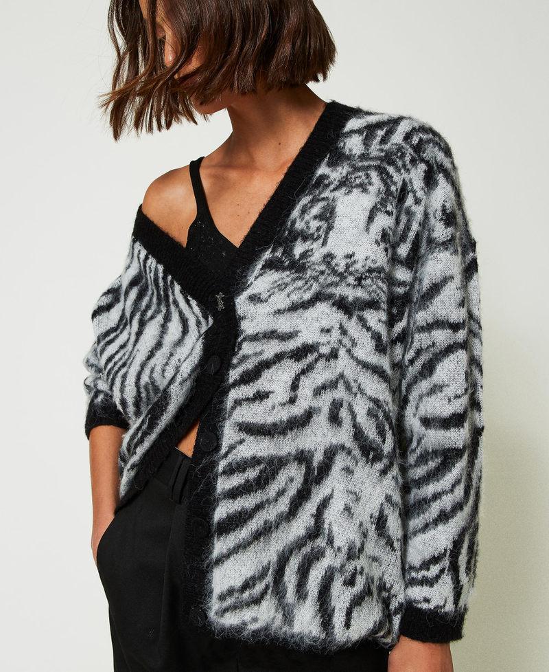 Scee by twin set Cardigan MYFO jacquard animalier Solo un giorno rimasto