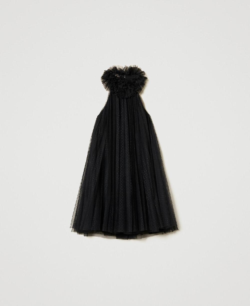 Scee by twin set Abito corto in tulle plissé Enormi sconti