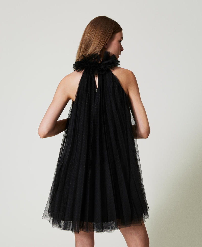 Scee by twin set Abito corto in tulle plissé Enormi sconti