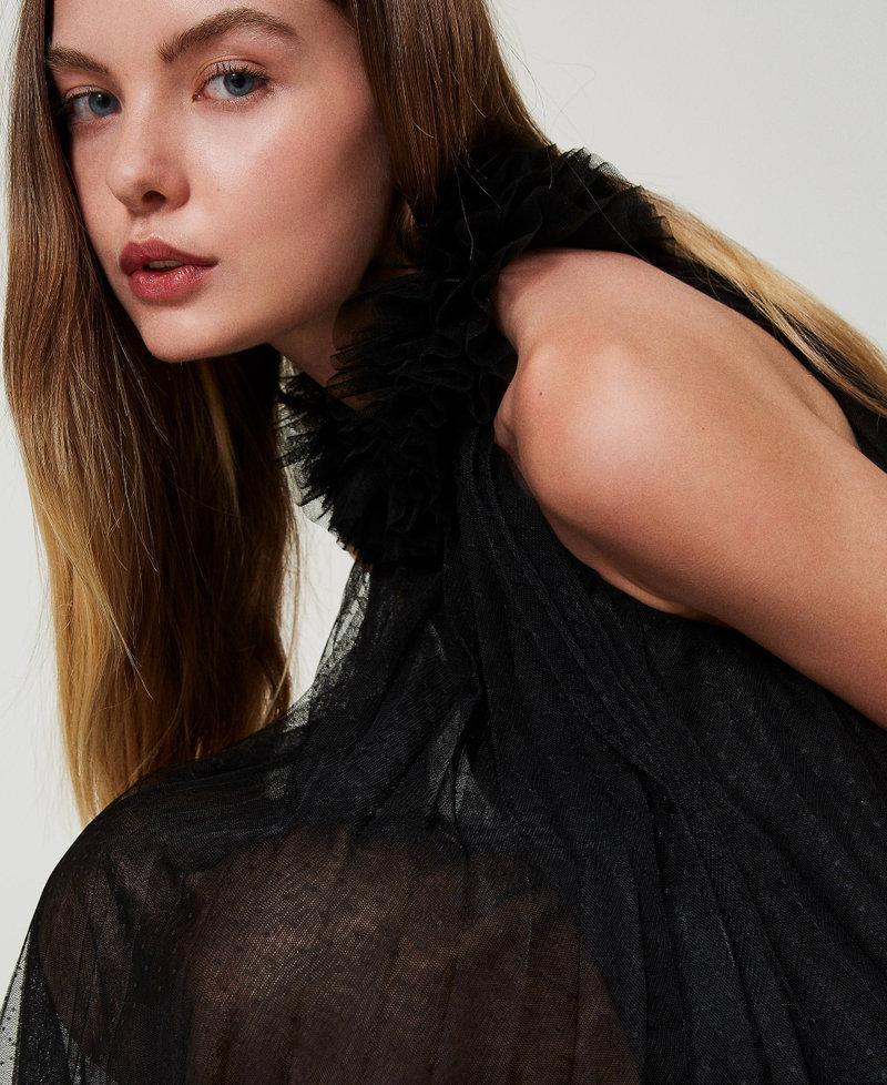 Scee by twin set Abito corto in tulle plissé Enormi sconti