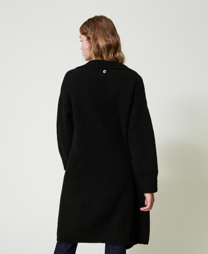 Scee by twin set Cappotto in filato riciclato bouclé Trasporto libero internazionale