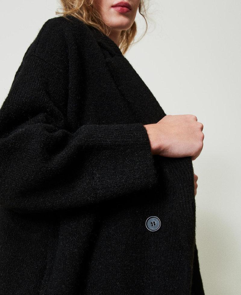 Scee by twin set Cappotto in filato riciclato bouclé Trasporto libero internazionale