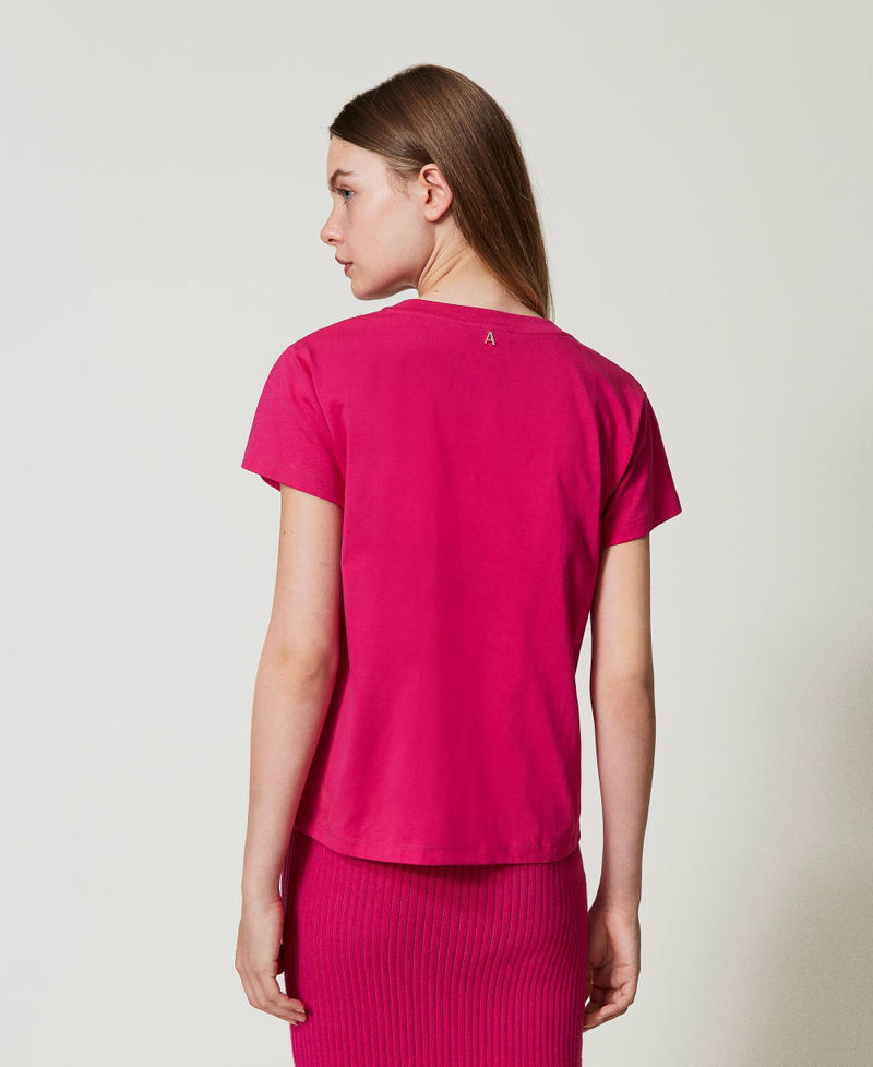 Scee by twin set T-shirt con frange ricamate Limitato a 3 giorni