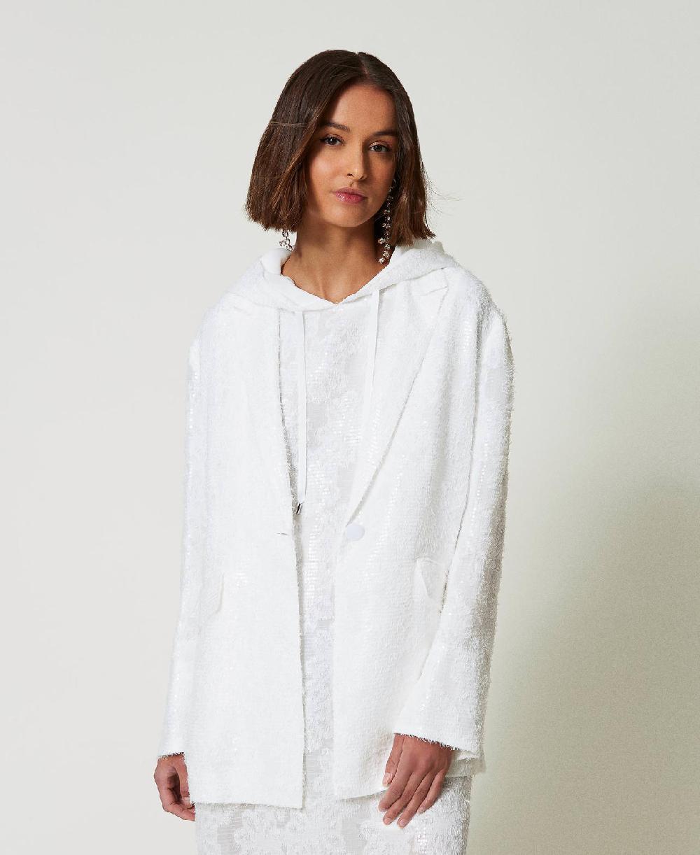 Scee by twin set Giacca blazer in full paillettes Esporta salva