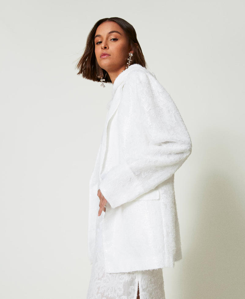 Scee by twin set Giacca blazer in full paillettes Esporta salva