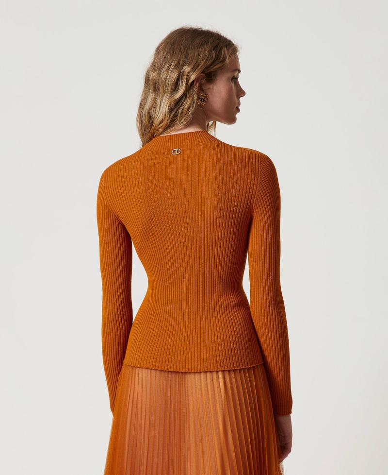 Scee by twin set Maglia lupetto a costine 2025