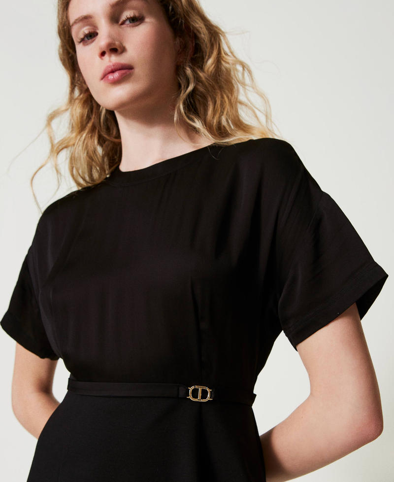 Scee by twin set Abito longuette con cinturino Oval T Italia