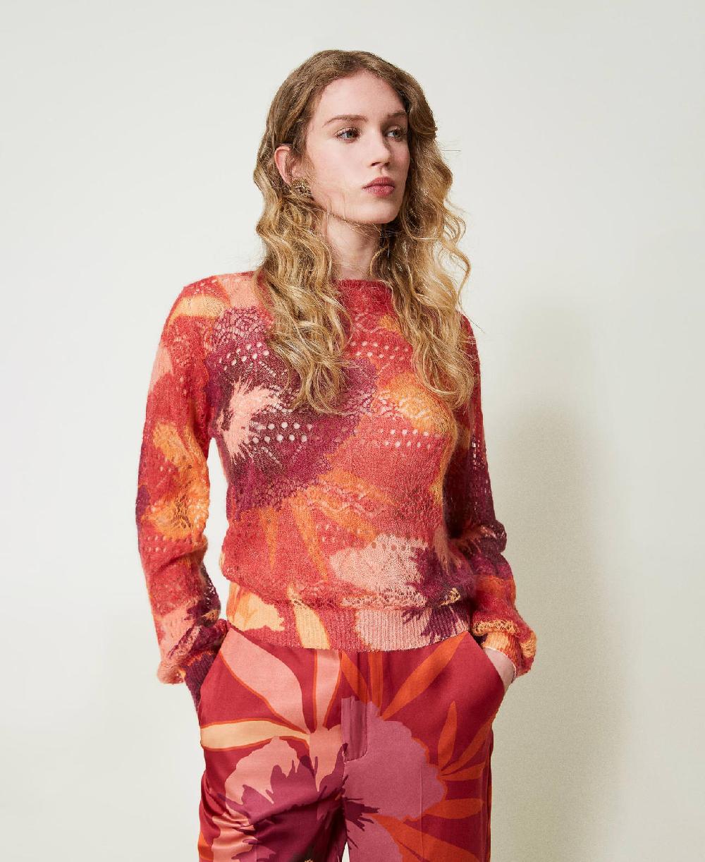 Scee by twin set Maglia in misto lana e mohair In Linea