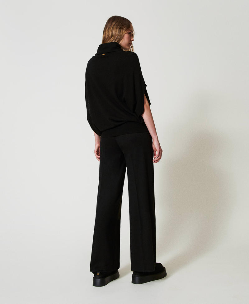 Scee by twin set Pantaloni a palazzo in misto lana Acquista Ora