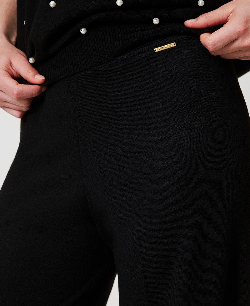 Scee by twin set Pantaloni a palazzo in misto lana Acquista Ora