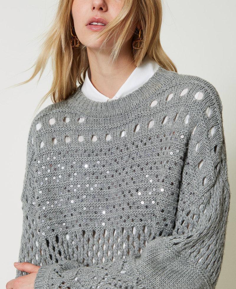 Scee by twin set Maglia in misto lana con paillettes Shopping Online