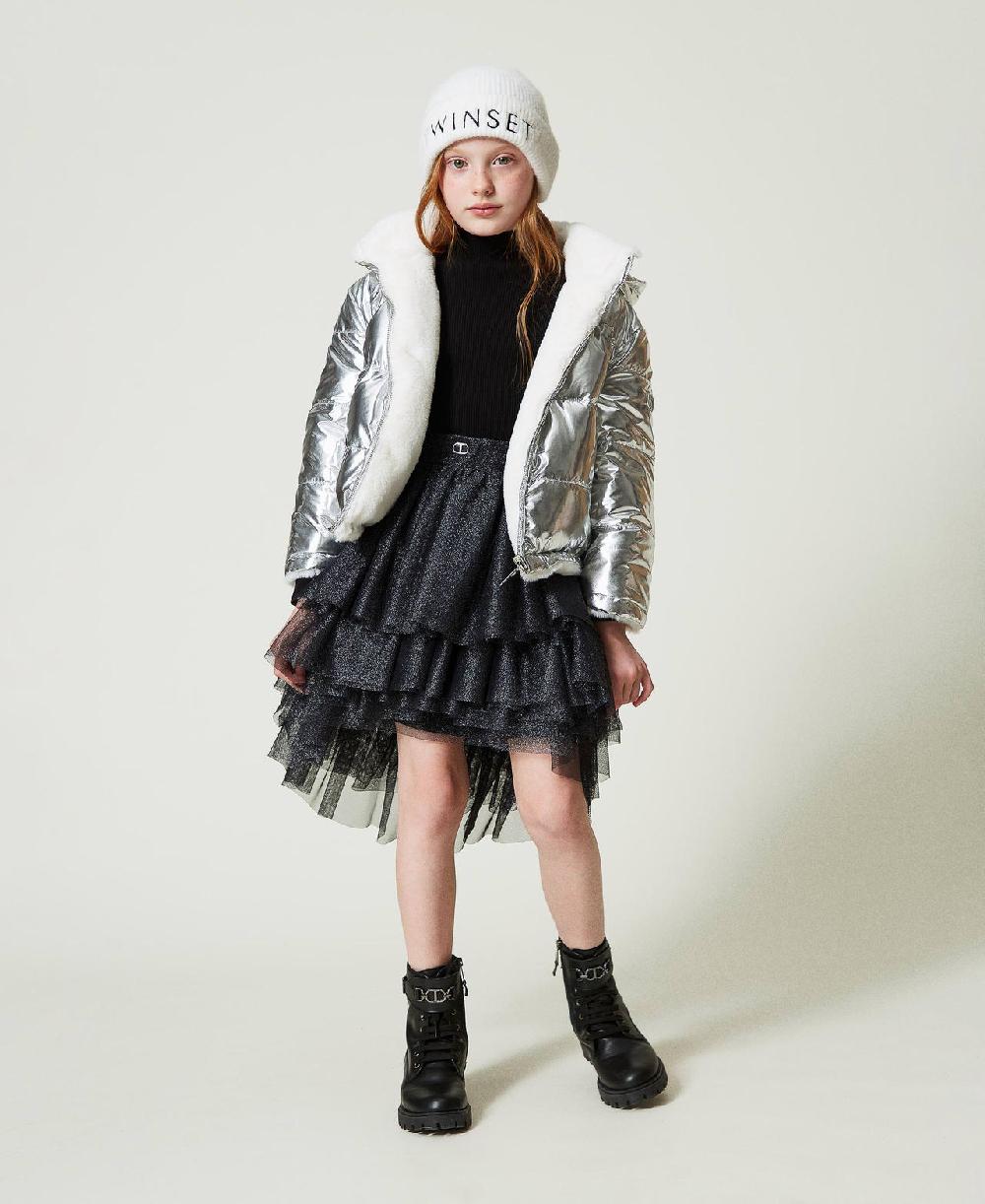 Scee by twin set Giacca reversibile in faux fur Sottocosto
