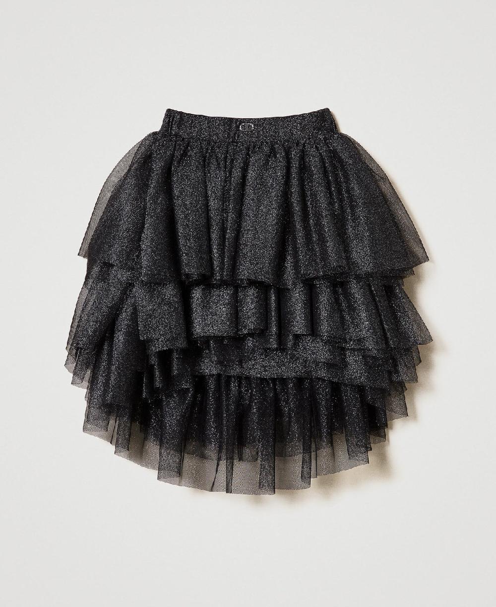 Scee by twin set Gonna a balze in tulle lurex Sconto