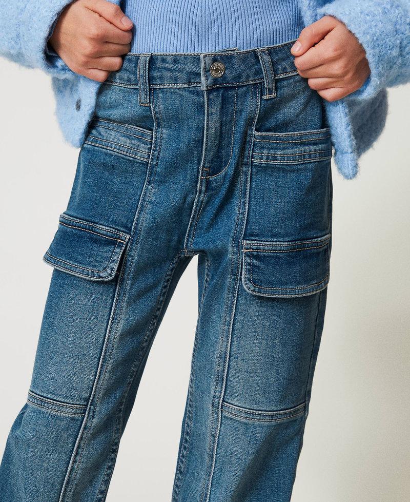 Scee by twin set Jeans cargo con tasche Offerte