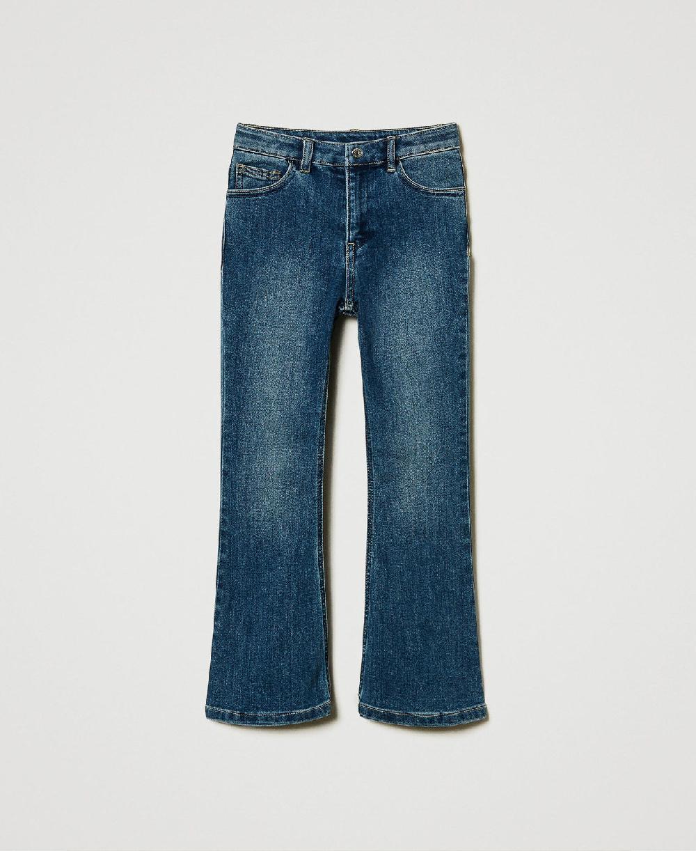 Scee by twin set Jeans bell bottom cinque tasche Vendita Economica