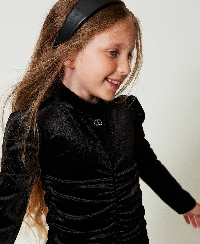 Scee by twin set Abito corto in ciniglia con arricciature Vendite Flash