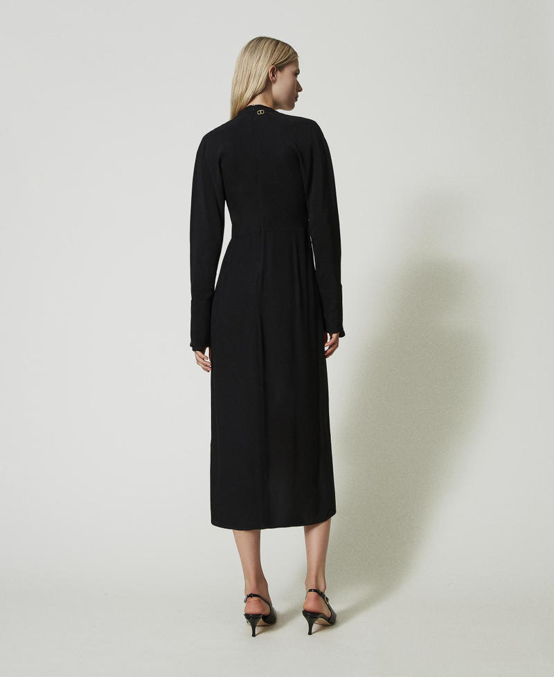 Scee by twin set Abito lungo in crêpe georgette Negozio online di fabbrica