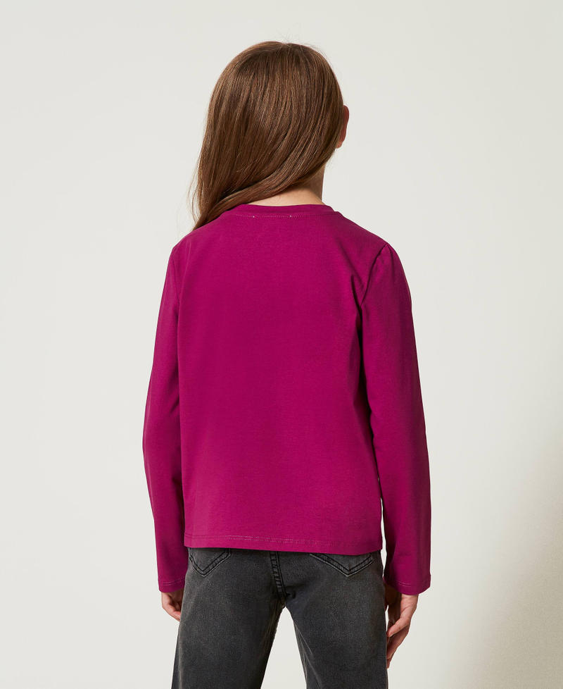 Scee by twin set T-shirt con stampa e glitter Offerta Pasqua